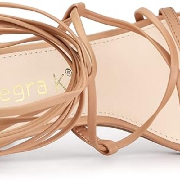 ALLEGRA K strappy straps lace-up stiletto heeled sandals NWOT - Picture 11 of 11